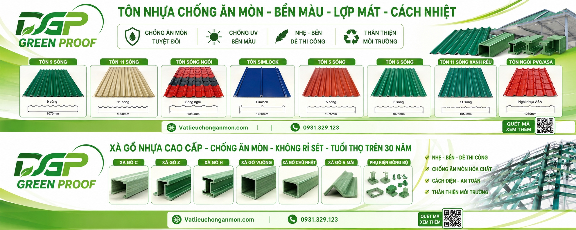 Tôn Nhựa ASA Chống Ăn Mòn
