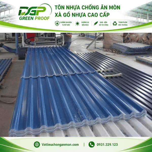Tôn Nhựa PVC/ASA 5 Sóng