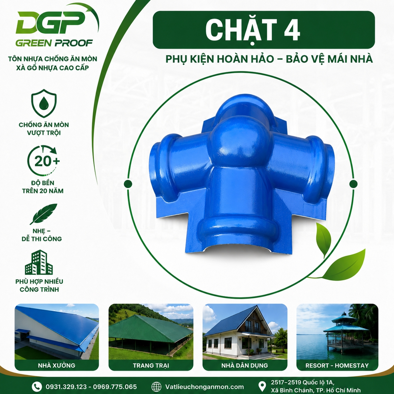 Chặt 4 Tôn Nhựa