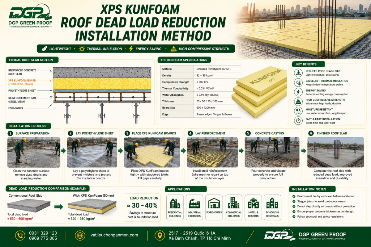ỨNG DỤNG XỐP XPS