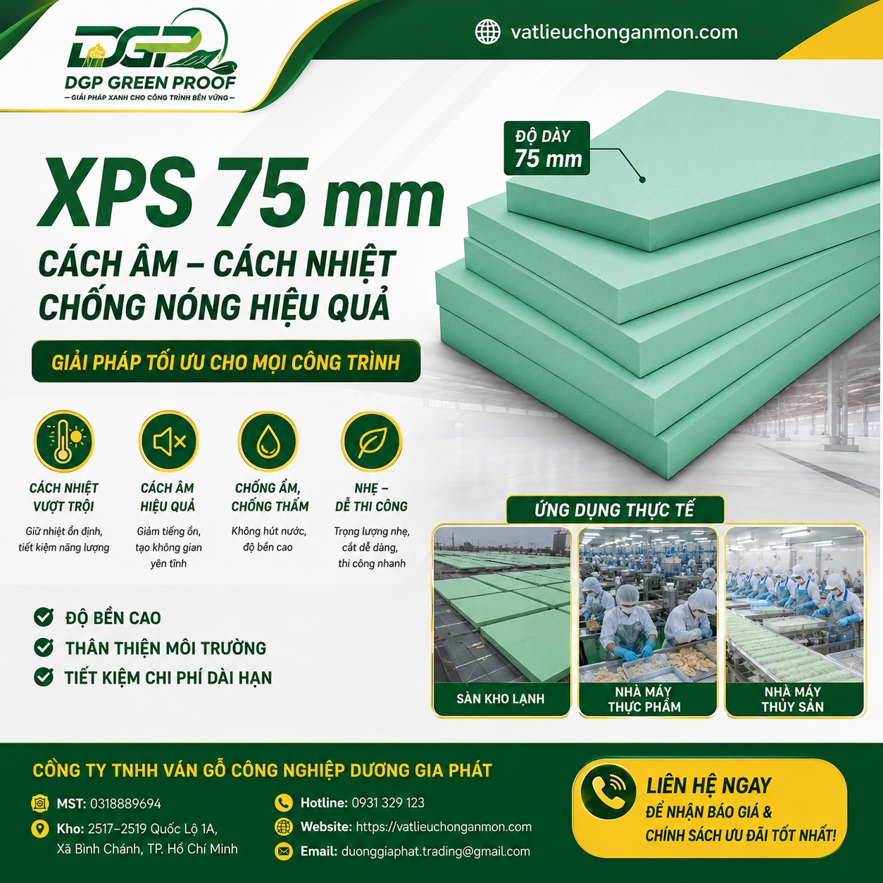 XỐP XPS 75MM